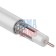 Television cable ProConnect RG-6U, Bay 100 m, 75 Ohms, CCS/Al/Al, 32%, White