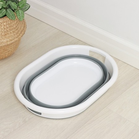 Folding pelvis, 24 l, 54 × 39.5 × 23 cm, gray color-10
