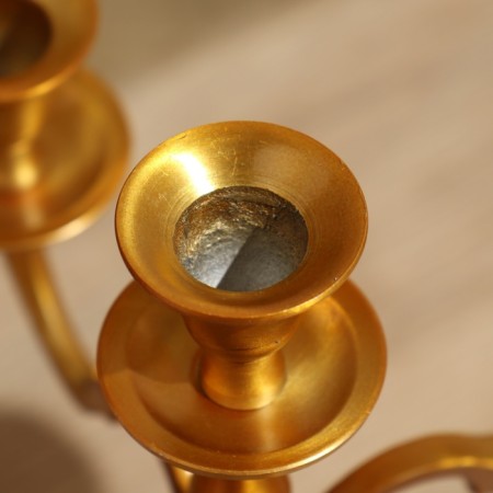 Jnii aluminum candlestick for 5 candles 18x18x35 cm-5