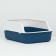 Toilet with an side, 40x29x15 cm, blue