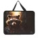 Folder with A4 handles, 330 x 260 x 75 mm, plastic, handle, calligrata "raccoon"