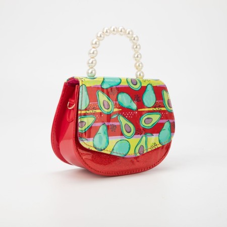 Baby bag on a magnet, red color