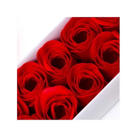 Soap roses, red, set 10 pcs.-12