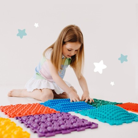 Modular massage rug orthodon, set No. 4 "Rainbow"-4