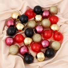 Set of balls plastic D-6 cm, 30 pcs 