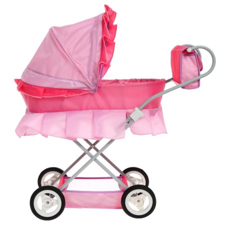 Puppet stroller No. 11, pink color with lilac-2