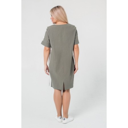 Women's dress, size 52, green color-4