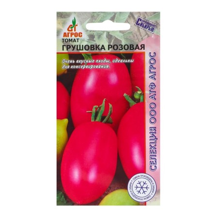 Seeds Tomat "Grushovka Pink" 0.08g* selection agros