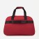 Road bag on lightning, 2 external pockets, a suitcase holder, a long belt, burgundy color