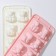 Form for ice and chocolate "Beasts", 8 cells, 25 × 11 × 2.5 cm, color mix