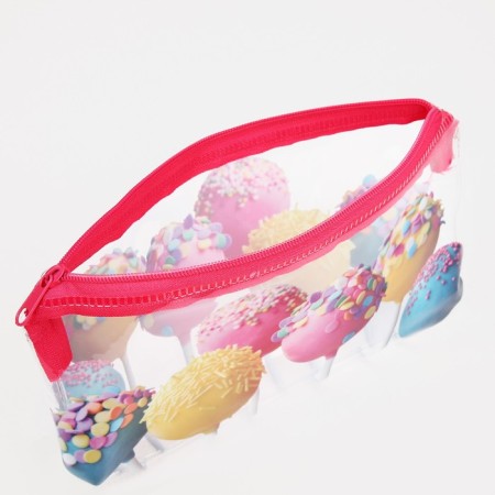 Cosmetic bag-penete on zipper, PVC, colorful color-2