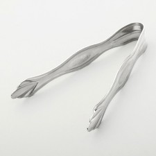 Sugar forceps, h = 9.8 cm, thickness 1 mm, silver color
