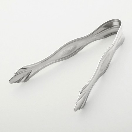 Sugar forceps, h = 9.8 cm, thickness 1 mm, silver color