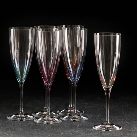 A set of glasses for champagne Kate, 220 ml, 6 pcs.