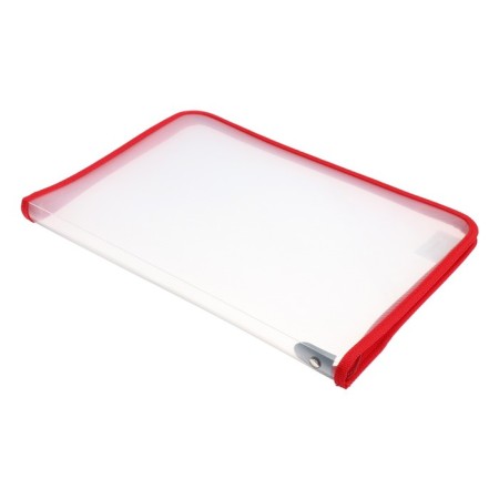 Plastic folder A4, 325 x 230 x 25 mm, lightning around, calligrata "office", PM-A4-01, 0.5 mm, transparent, red-3