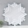 Figure "Snowflake" is a large blue metallic, half, 66.7x63.5 cm