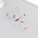Stick plastic rhinestones "Decoration. Mix" mix 12x9.5 cm