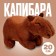 Soft toy "Capybara", 20 cm, dark brown color
