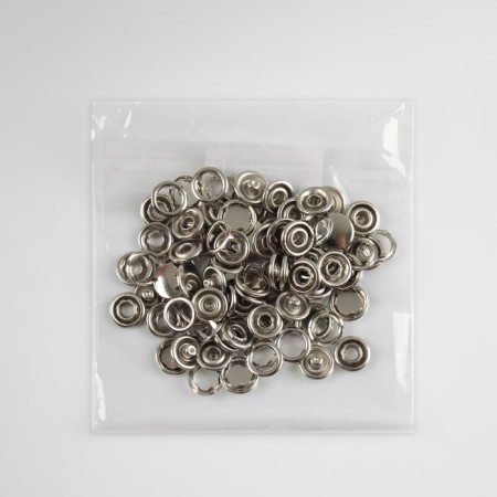 Shirt button, closed, d = 9.5 mm, color nickel-2