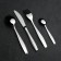 A set of cutlery "Cometes", 24 items, thickness 2.5 mm, decorative box, silver color