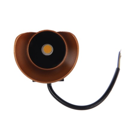 Facade lamp "Elegant", FSD-090, 6 W, 3000K, IP65, 220 V, metal, black and golden 1008543-9