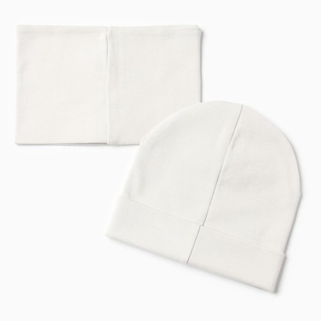 Children's cap KAFTAN with snood, rr 54-58, gray-5