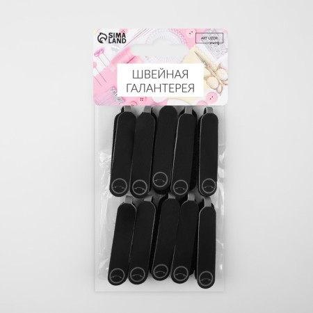 Poller for lightning, on Velcro, with a reflective element, 5 × 0.4 cm, 10 pcs, black/gray color-6