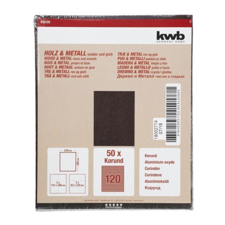 Folder paper KWB, K120, Paper, 230x280 mm, aluminum oxide-1