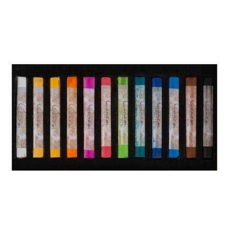 Pastel dry, set 12 colors, Soft, ZHK "Sonnet", D-8 mm /L-60 mm round section, art, 7141223-2