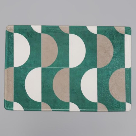 House rug of the share "Sphere", 40 × 60 cm, green-beige color-1