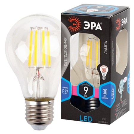 Lamp Filament Era “Grush”, 9 W, E27, 1170 lm, 4000k, white glow