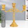 Summary Metal for 3 candles "Raja" Gold 22.5x8x24 cm