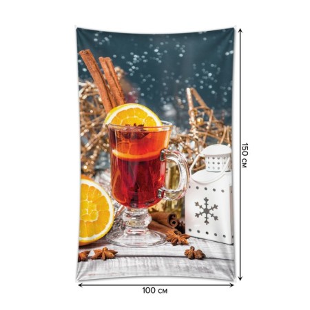 Decorative panel with photo printing "The mood to warm up", vertical, size 100x150 cm-1
