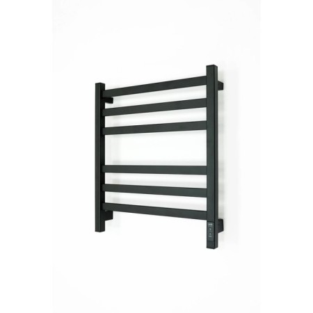 Electric towel Grois Bruno, 500x600 mm, 6 crossbars, lower, black-1