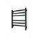 Electric towel Grois Bruno, 500x600 mm, 6 crossbars, lower, black