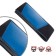 DSV steering wheel cover with inserts, perforation, neoprene, Black+ Blue, size M