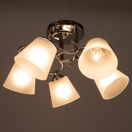 Chandelier 2015/5 E27 60W chrome 52x52x25 cm Bayerlux-2