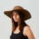 Women's hat Minaku "Leopard" Brown color, rr 56-58