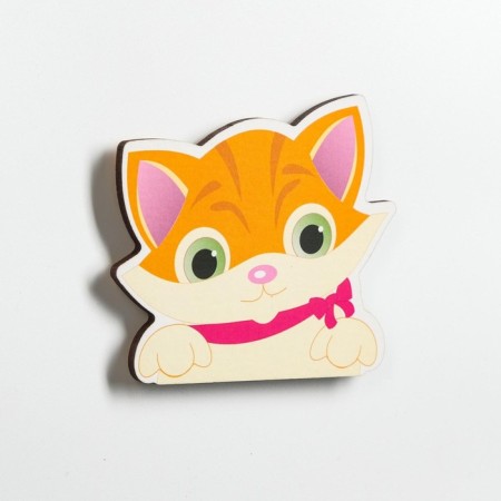 Wall decor, sticker on the switch "kitten", 9.5 x 8 cm-1