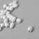 Beads for creativity plastic "Spiral" white-silver set 20 g 1.2x0.9x0.9 cm