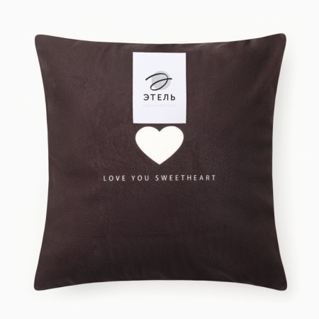 Case on the pillow Ethel "Home" 4 pcs, 40*40 cm, velor 100% p/e-8