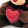 Soft toy "Choco with the heart"