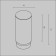 Matty diffuser for Focus LED 12W, 52x52 mm, white