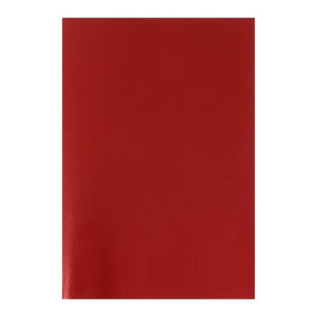 Notebook A4, 96 sheets in the cage "Red. Metallic", Bumvinyl cover