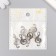 Decor Metal for creativity "Large violin key" silver 3.3x1.5 cm