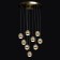 Chandelier "Capelia", size 50x315x50 cm, 54W 9XLED SMD Board IP 20