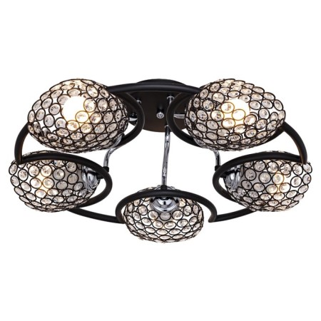 Lamp Ceiling Economy light 33916/5BK+CR BK+CL, 5x60W, E27, 20x52x52 cm, chromium color-1