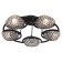 Lamp Ceiling Economy light 33916/5BK+CR BK+CL, 5x60W, E27, 20x52x52 cm, chromium color