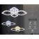 LED ceiling LED with Ambrella Light, Original, Fa5148, LED, 62 W, ​​4650LUM, 3000-6400K, Chromium color