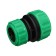 The coupling is transitional, for hoses 3/4 "(21 mm)-1" (25 mm), a cane connection, ABS plate, Greengo